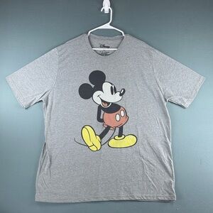 Disney Gray and Yellow Mickey Mouse Men's Tee